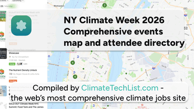 Thumbnail for blog post: New York Climate Week 2026 attendee directory and events calendar/map